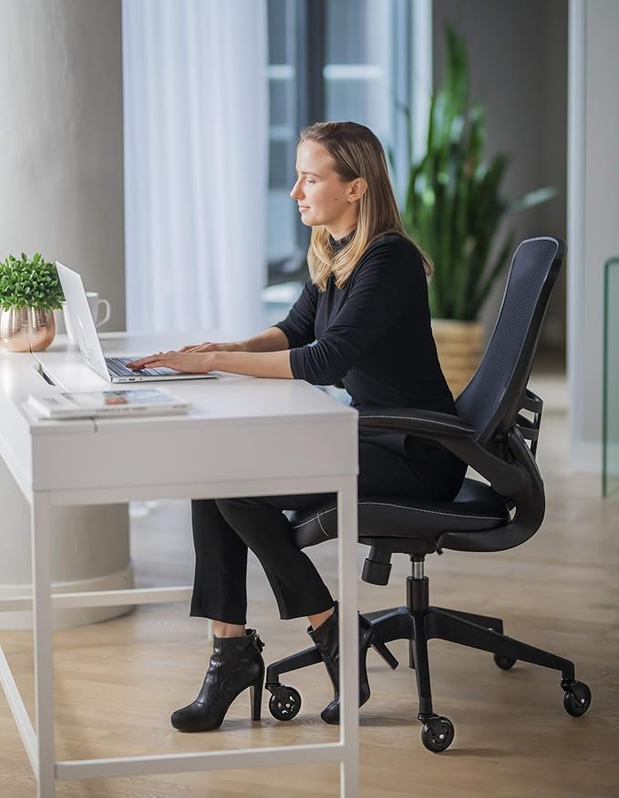 Office Chair Wheels | FIT IKEA Chairs ONLY| Soft 3" Computer Chair Caster Wheels Protect Your Hardwood Floors Better Than Any Office Chair Mat, Set of 5 Desk Chair Wheels, No Scratching or Marking.