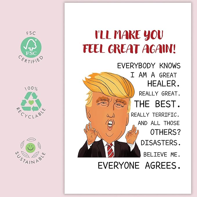 UUEFKTN Humor Encouragement Card Support Gift For Men Women, Naughty Sympathy Get Well Soon Get Better Recovery Card for Friend,Funny Feel Better Gift for Him Her