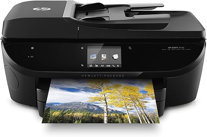 HP Envy 7640 Color All in One Photo Two-Sided Printer Wireless Scanner Copier (Renewed)