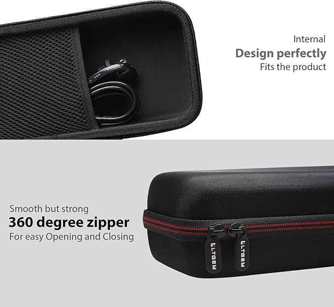 LTGEM Hard Case for Epson Workforce ES-200 / ES-300W / ES-300WR Portable Document Scanner - Travel Protective Carrying Storage Bag