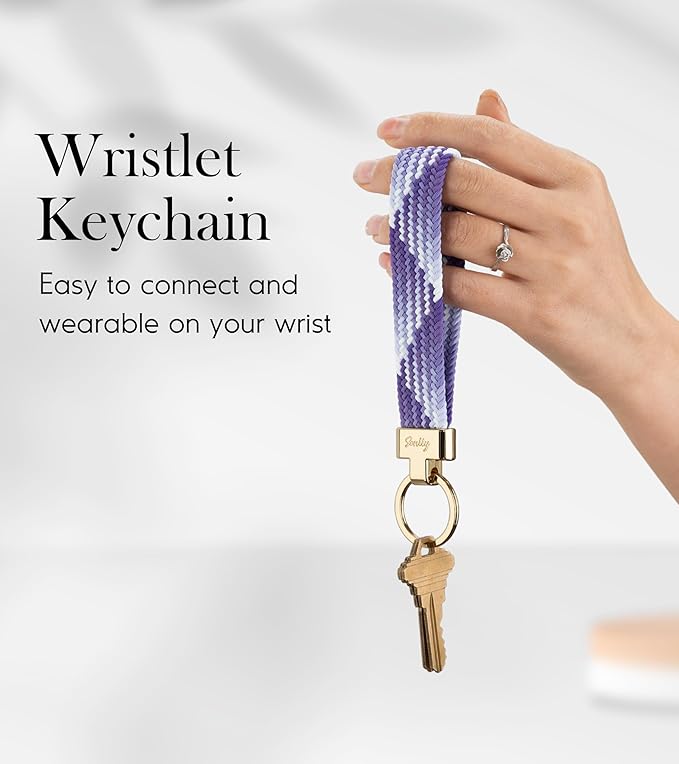 SENLLY Wristlet Lanyard, Stretchy Keychain Holder, Original Elastic Anti-Drop Design Keyring