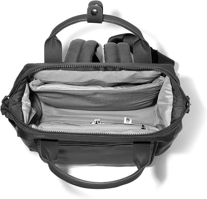 Baggallini Chelsea Laptop Backpack, Black Twill