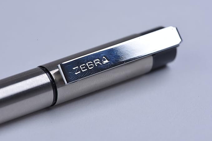 Zebra Pen G-Series Stainless Steel Gel Ink Pen JK-Refill, Medium Point, 0.7mm, Black Ink, 4-Pack