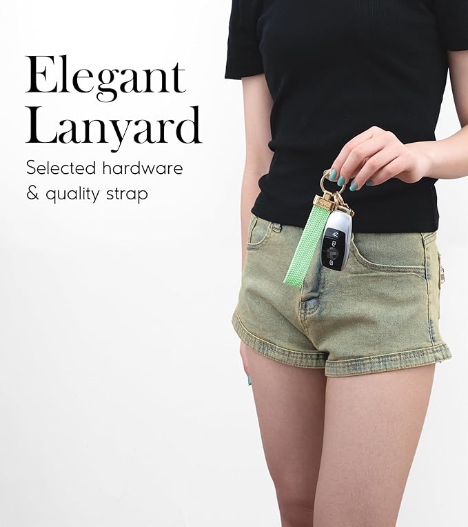 SENLLY Wristlet Lanyard, Stretchy Keychain Holder, Original Elastic Anti-Drop Design Keyring
