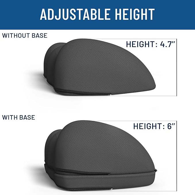 Everlasting Comfort Foot Rest for Under Desk at Work with Massage Nodes - Memory Foam Office Foot Stool & Under Desk Footrest Leg Elevation Pillow for Gaming & Home Office, Supports Posture