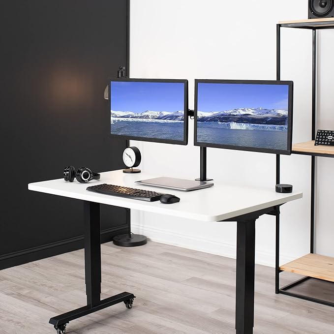 VIVO Universal 48 x 30 inch Solid One-Piece Table Top for Standard and Sit to Stand Height Adjustable Home and Office Desk Frames, White, DESK-TOP48-30W