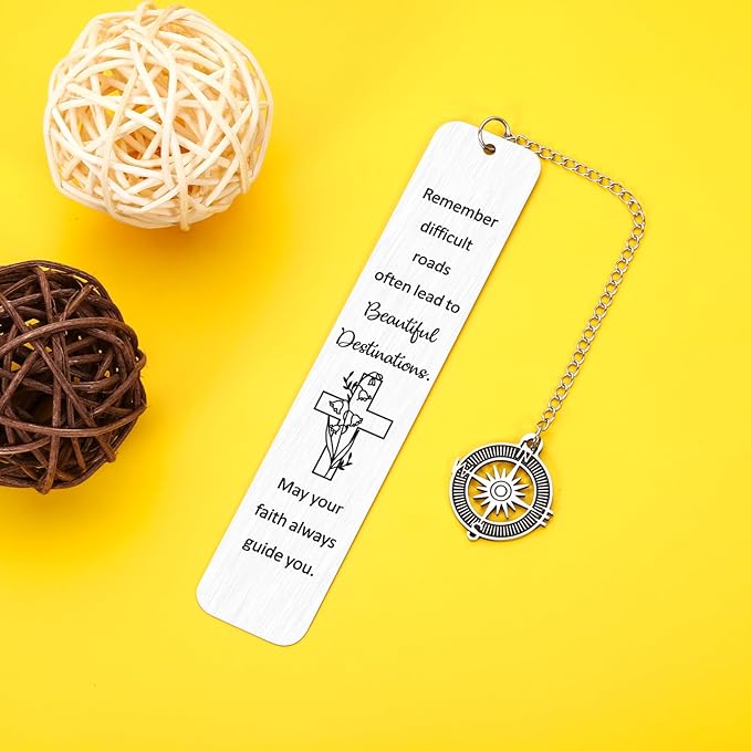 Christening Gifts for Women Baptism Gifts Church Bookmark Catholic Grauduation Christmas Gifts for Him Her Birthday Gifts for Boys Girls