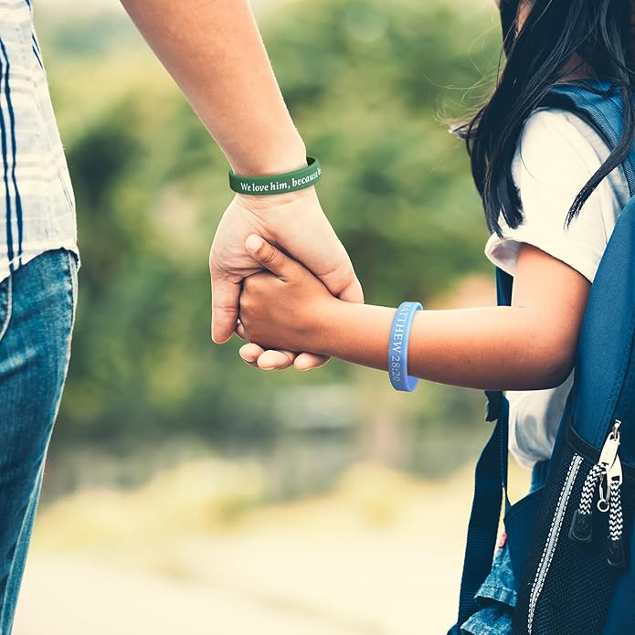 QEERBSIN Bible Verses Bracelets Motivational Christian Rubber Bracelets Faith Hope Wristbands Bracelets for Men Women Teens