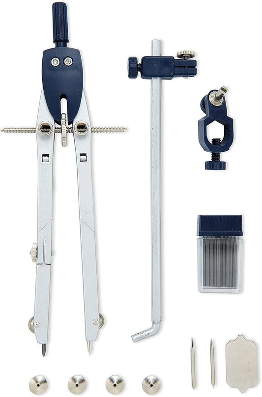 Mr. Pen- Professional Metal Compass with Wheel and Lock for Geometry, Compass Geometry Tool, Drawing Compass, Drafting Compass, Math Compass, Geometry Compass, Compass Drawing Tool, Compass Math