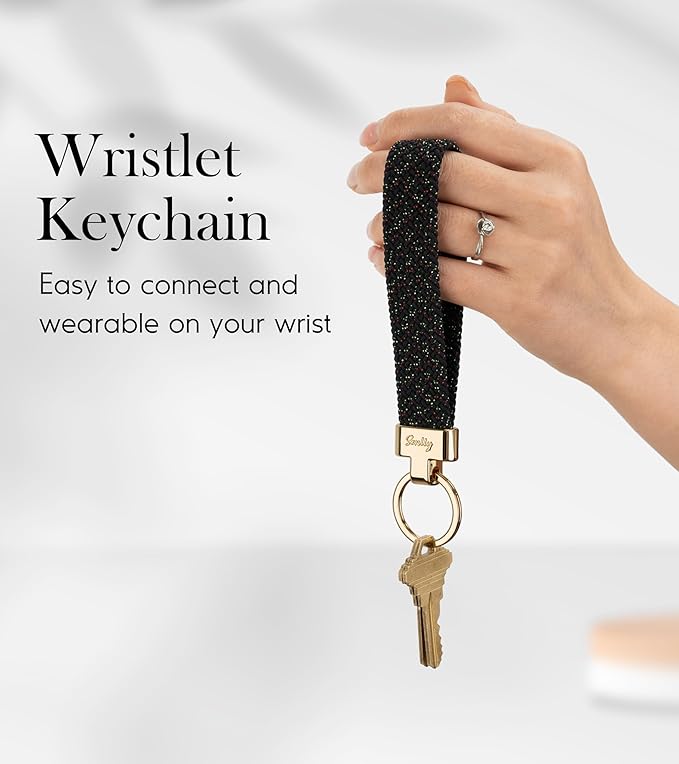 SENLLY Wristlet Lanyard, Stretchy Keychain Holder, Original Elastic Anti-Drop Design Keyring