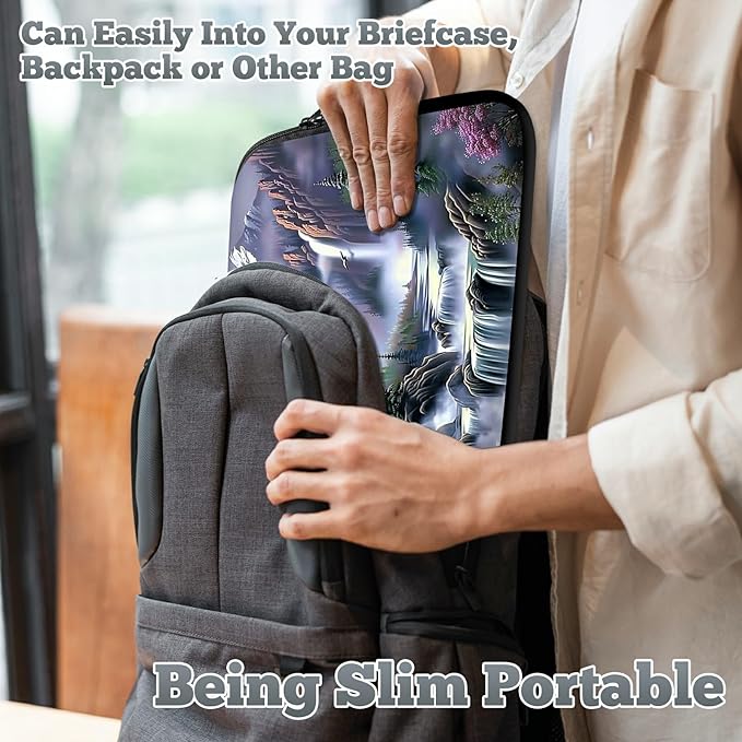 Universal Laptop Sleeve Tablet Case 12 inch, Eagle Landscapes Slim Carrying Case Durable Handbag Travel Laptop Bag for Surface Pro 9 8 7/Laptop Go 2 3, MacBook Air 11/12