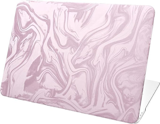 Velvet Pink Ripple Design for MacBook Pro 13 inch Case A2338 A2289 A2251 A2159 A1989 A1708 A1706 (2024-2016)