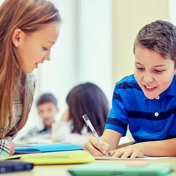 Premium Gel Ink Pen Fine Point Pens Ballpoint Pen 0.5mm for Japanese Office School Stationery Supply 12 Packs