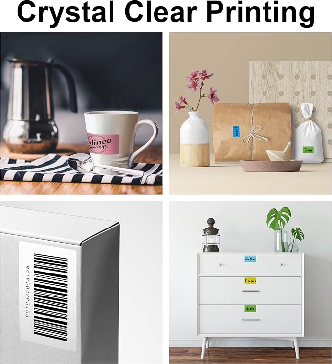 Hybsk 2.25x1.25 inch Color Direct Thermal Labels for Shipping, Barcodes, Address, Compatible with Rollo Label Printer & Zebra Desktop Printers(2.25"x1.25",Pink)