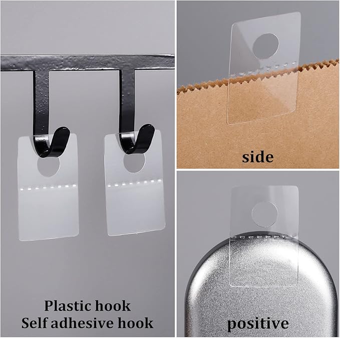 Prudiut 1600 Pcs Hang Tabs Round Hole Hang Tags Self-Adhesive Hanging Tabs Heavy Duty Display Tags for Hanging Retail Displays(1×1.5 Inch)