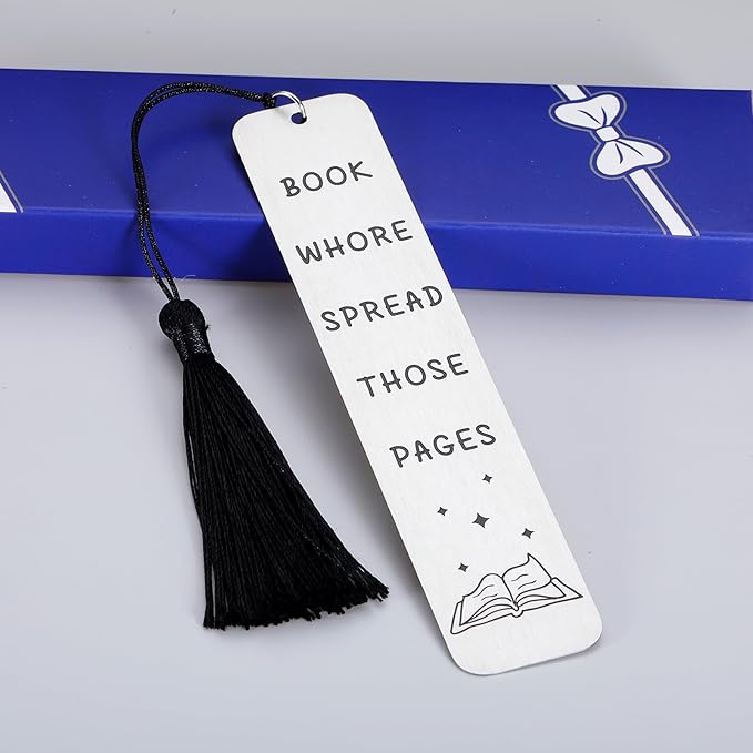 Spicy Bookmarks for Women Book Lovers Bookish Book Marker Gifts with Tassels for Female Friends BFF Her Smutty Book Readers Bookworms Birthday Stocking Stuffers Gifts Reading Present Book Club Gifts