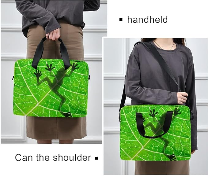 Frog Laptop Messenger Bag Case Sleeve Briefcase for Men Women