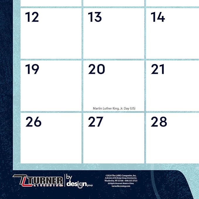 Turner Sports Seattle Kraken 2025 22x17 Desk Calendar (25998061587)