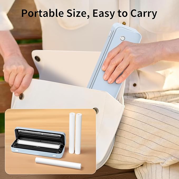 Thermal Printer Paper 8.5''x11'' US Letter Size, Thermal Paper Quick-Dry, Advanced Thermal Printing, Compatible with Gloryang & JADENS PD-A4 Thermal Printer