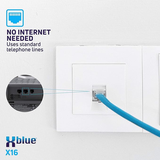 XBLUE X16 Plus Small Business Phone System Bundle with (7) XD10 Digital Phones - Capacity is (6) Outside Line & (16) Digital Phones - Includes Auto Attendant, Voicemail, Caller ID, Paging & Intercom