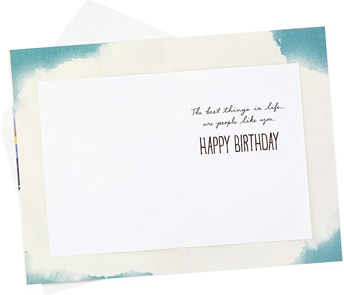 Hallmark Birthday Card (Watercolor Mountains)