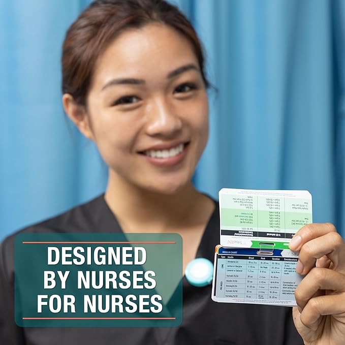 Badge Guru 2.0 by Tribe RN Nurse Badge Cards - 49 Nursing Badge Reference Cards - Cheat Sheet Flash Cards for Med School and Nursing School Students