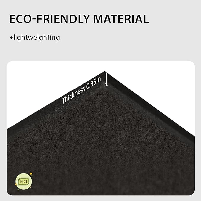 12-Pack Large 48"x36" Cork Board for Office & Walls - Self-Adhesive Felt Wall Tiles with Push Pins | Reusable Tack Board for Home Decor | Removable Alternative to Traditional Cork Bulletin Boards