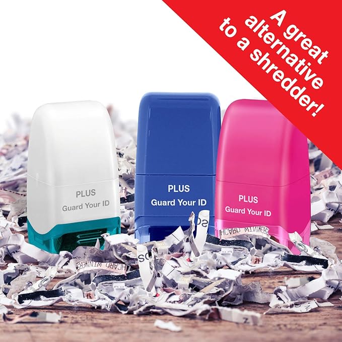 Guard Your ID Roller Identity Security Stamp Roller (Pink) IS-520CM