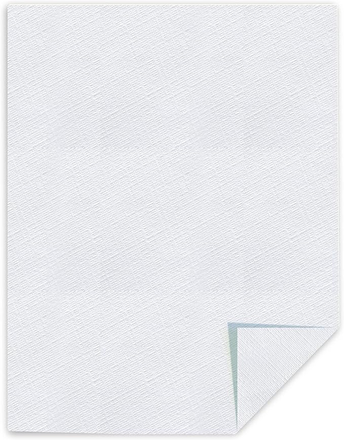 Southworth® 25% Cotton Linen Business Paper, White, Letter (8.5" x 11"), 100 Sheets Per Pack, 24 Lb, 94 Brightness