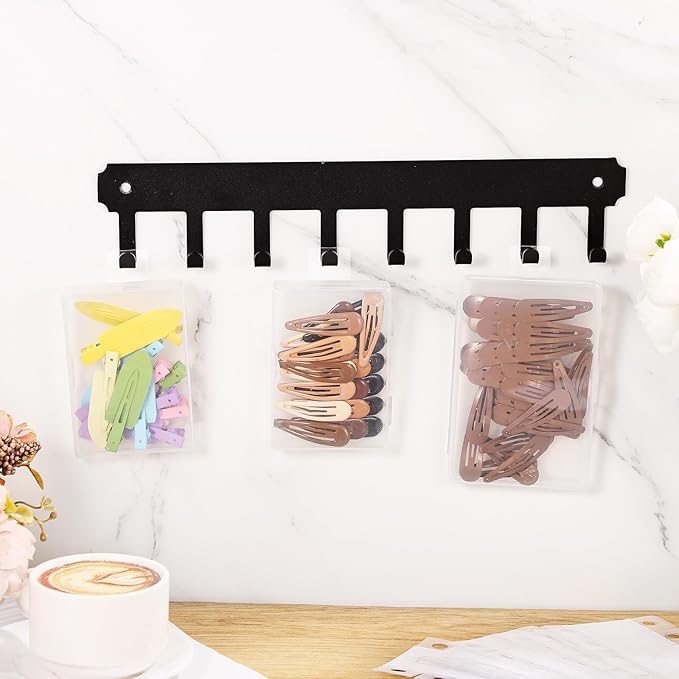 Prudiut 800 Pcs Large Hang Tabs 1×1.5 Inch Round Hole Hang Tags Self-Adhesive Hanging Tabs Heavy Duty Display Tags for Hanging Retail Displays