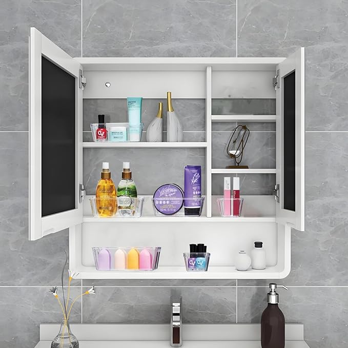 Drawer Organizer, Makeup Organizer, Desk Drawer Organizer, Acrylic Storage Bins for Makeup, Skincare, Jewelry, Office Supplies Used in Vanity, Kitchen, Bedroom, Bathroom, Office - 15pcs