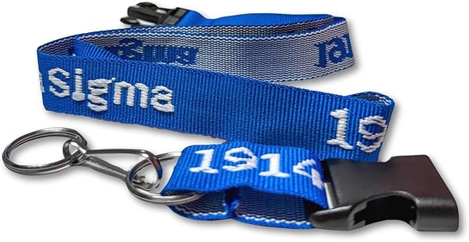 Phi Beta Sigma Woven Embroidered Lanyard