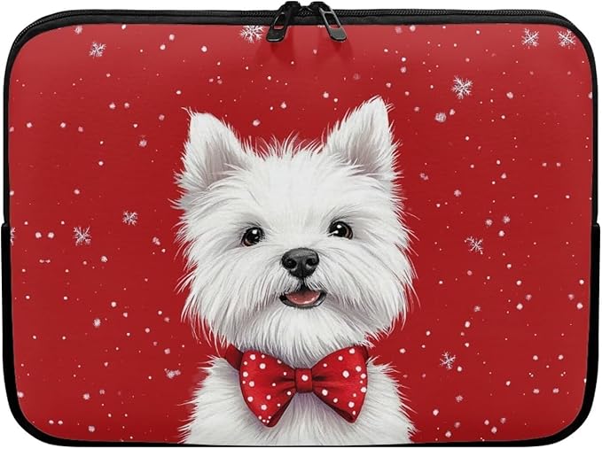 Christmas Laptop Sleeve for Women Lap Top Case Portable Lightweight Computer Sleeve 15 inch Laptop Pouch Slim Laptop Protector with Versatile Uses Tablet Bag