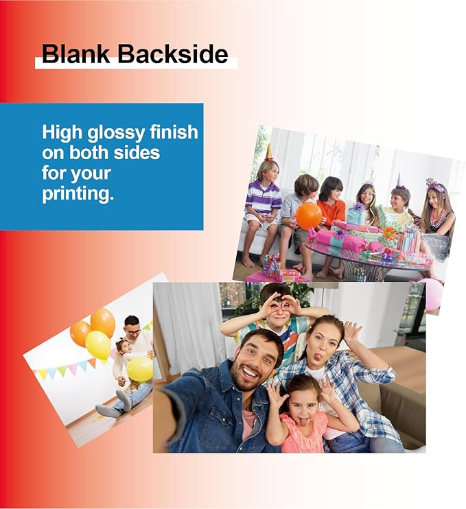 220Sheets Double Sided Photo Paper Glossy Brochure Flyer Paper Inkjet 8.5x11 44lb 160gsm Letter Size for All Dye Ink Printers