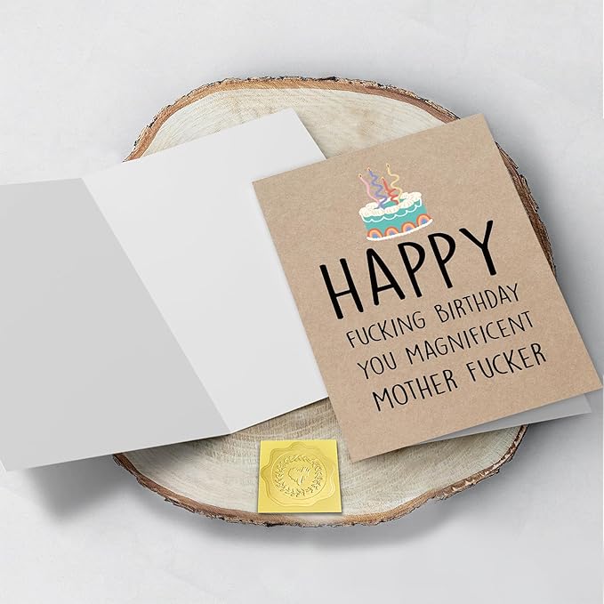 Funny Fucking Birthday for Boyfriend, Rude Birthday Card for Him, Happy Funking Birthday You Magnificent Mother Fucker Card