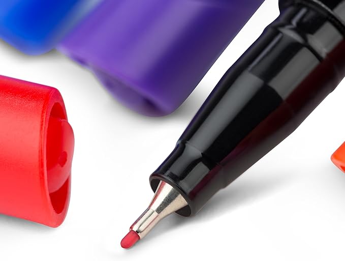 BIC Intensity Fineliner Marker Pens, Fine Point (0.4 mm), Assorted Colors (Colors May Vary), 10-Count