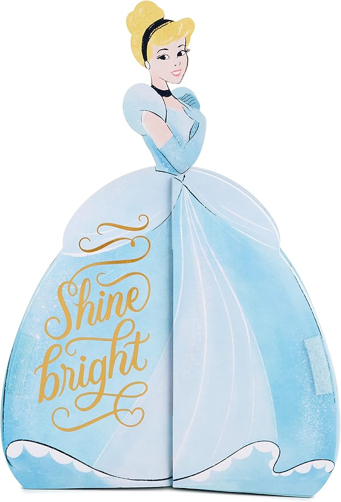 Hallmark Paper Wonder Disney Princess Pop Up Birthday Card (Honeycomb Cinderella) for Birthdays, Encouragement, All Occasions