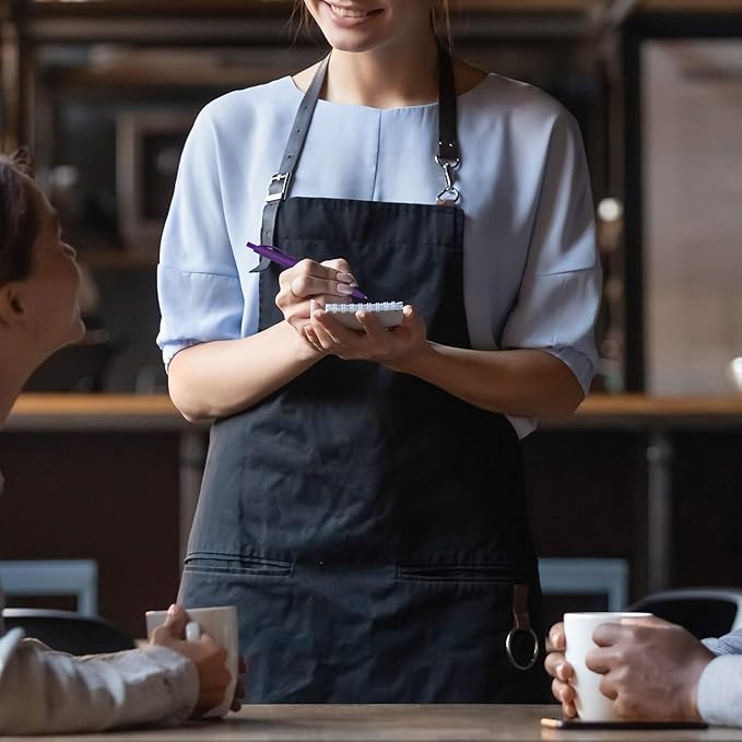 Deegtran 200 Pack No Bleed Purple Barrel Click Pens, Wholesale Retractable Ballpoint Pens, Medium Point, Smooth Ink, 1.0MM Black Ink