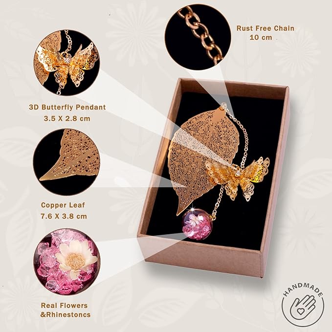 Toirxarn Metal Leaf Bookmark - Unique Gift for Women Ideal for Birthday Teacher Appreciation Mother's Day, Chic Literary Accessory & Elegant Reading Companion for Readers and Book Lovers