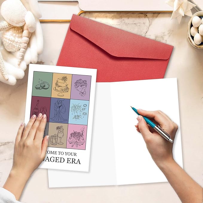 Funny Engaged Era Card for Friends, Engagement Gift for Newly Engaged Couples, Wedding Card for Bride to be, Engagement Congratulations Card for Engagement Party, Welcome to your Engaged Era