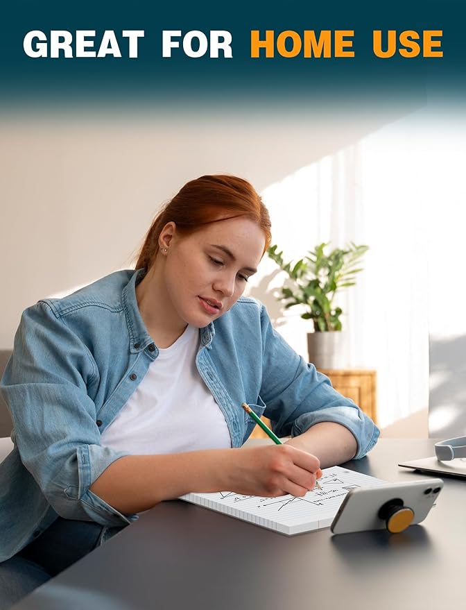 Loose Leaf Paper, 150 Sheets, 2 Pack Wide Ruled Filler Paper 8.5 x 11, 3 Hole Pouched, Standard, Loose Leaf Notebook Paper 8.5 x 11 Inch for Binder, Loose Leaf Filler Paper for Office, 75 Sheets/Pad