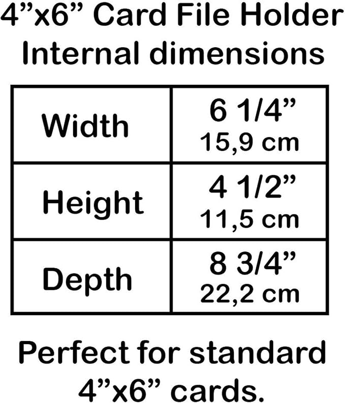 Acrimet 4 x 6 Card File Holder Organizer Metal Base Heavy Duty (AZ Index Cards and Divider Included) (Gray Color with Clear Crystal Plastic Lid Cover)