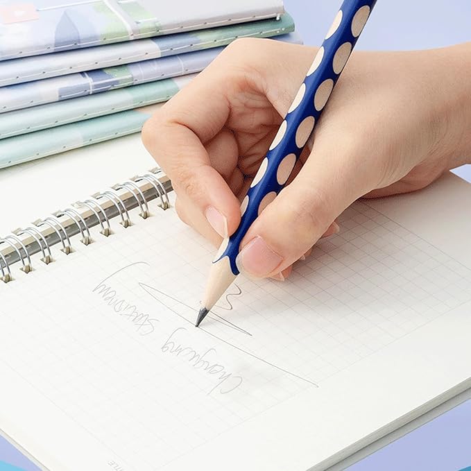 M&G 30pcs Triangular Pencils, 2B Pencils with Grip Correction, Wooden Graphite Pencils, Pre-Sharpened Break-Resistant, Suitable for Writing, Drawing, and Sketching