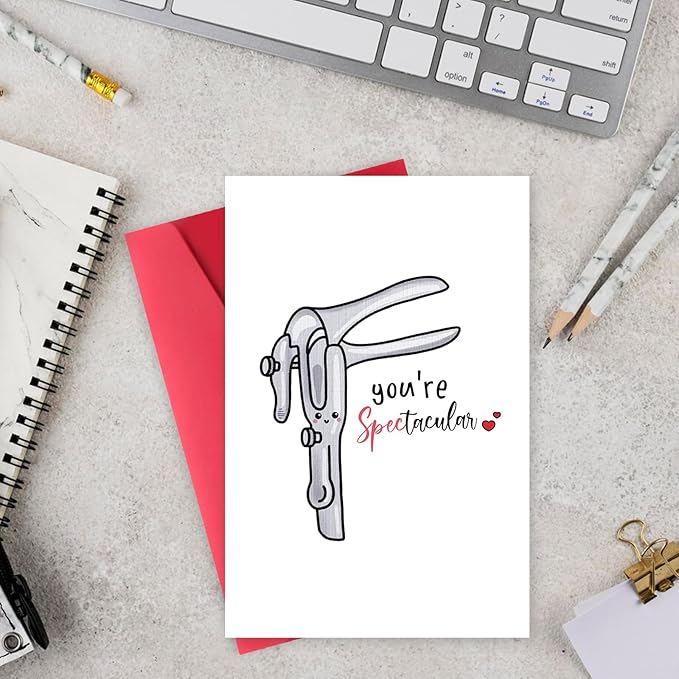 Funny You're Spectacular Card, Lovely Thank You Card for OB GYN Family Doctor Midwife, Unique Thank You Gifts for Doctor Nurse, Cute Medical Card