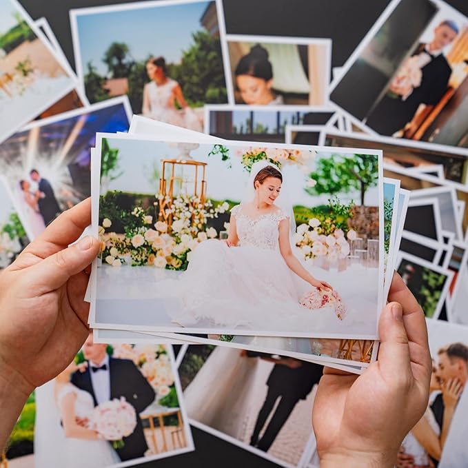 ZBEIVAN Photo Paper 4x6, 5x7, 8x10 inch High Glossy Paper 150 Sheets, 200 GSM Paper for Printer (4x6 50 Sheets, 5x7 50 Sheets, 8x10 50 Sheets)