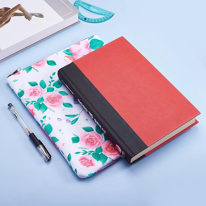 Book Sleeve for Book Lovers, Bookish Book Protector, Book Covers for Paperbacks, Washable Fabric, Book Sleeves with Zipper, Medium 11 Inch X 8.7 Inch