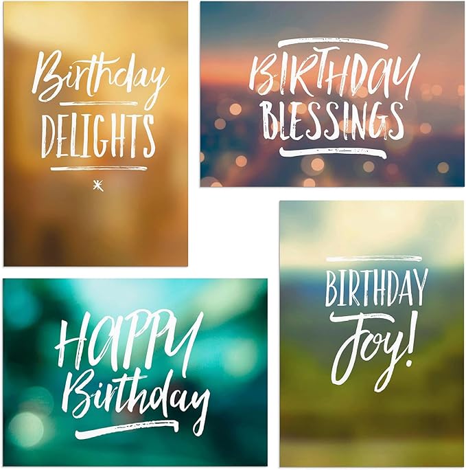 Dayspring Birthday - Simply Stated - 12 Boxed Cards, KJV (60937)