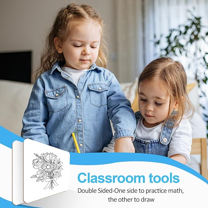 Dry Erase LapBoards, PANDRI 26 Pack Double Sided 12.5 x 9 Inch Whiteboards with 26 Erasers, Dry Erase Boards for Office Students Classroom Teacher Supplies