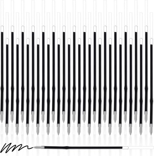 Zonon 30 Pieces Pen Refills Ink Ballpoint Pen Refill 3.9 Inch Replacement Ink Refill Bulk for Retractable Pens Office School Supplies, Medium Point(Black)