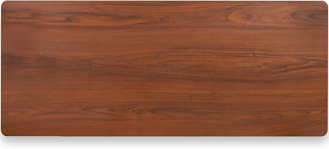 VIVO Dark Walnut 60 x 24 inch Universal Solid One-Piece Table Top for Standard and Sit to Stand Height Adjustable Home and Office Desk Frames, DESK-TOP60D